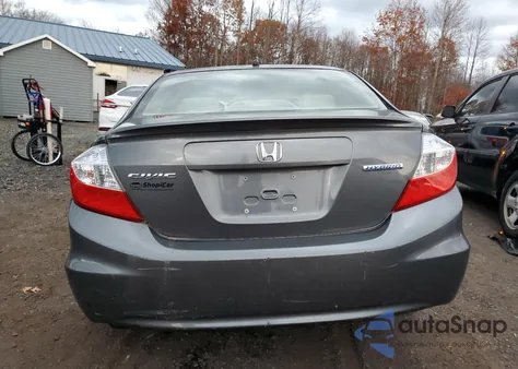 2012 Honda Civic Hybrid из США, поврежденный, VIN JHMFB4F29CS007217